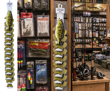 Smallmouth Bass Design 1 8" Two-Sided Fish Stickers – 10 Pack product image