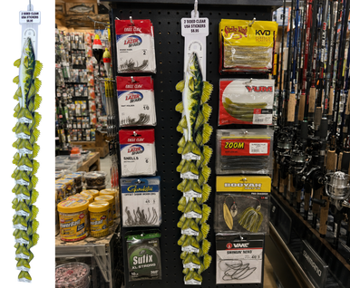 Walleye 8" Two-Sided Fish Stickers – 10 Pack product image