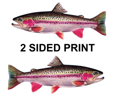 Rainbow Trout 8" Two-Sided Fish Stickers – 10 Pack product image