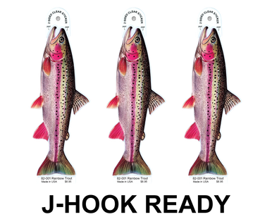 Rainbow Trout 8" Two-Sided Fish Stickers – 10 Pack product image