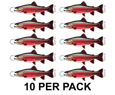 Brook Trout 8" Two-Sided Fish Stickers – 10 Pack product image