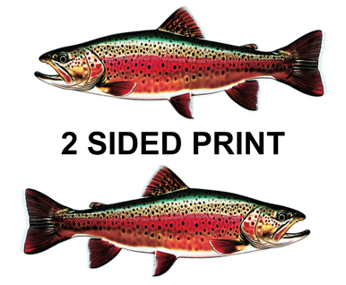 Brook Trout 8" Two-Sided Fish Stickers – 10 Pack product image