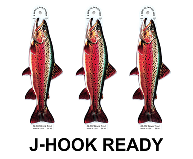 Brook Trout 8" Two-Sided Fish Stickers – 10 Pack product image