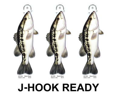 Black Bass 8" Two-Sided Fish Stickers – 10 Pack product image