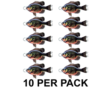 Bluegill 8" Two-Sided Fish Stickers – 10 Pack product image