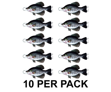 Crappie 8" Two-Sided Fish Stickers – 10 Pack product image