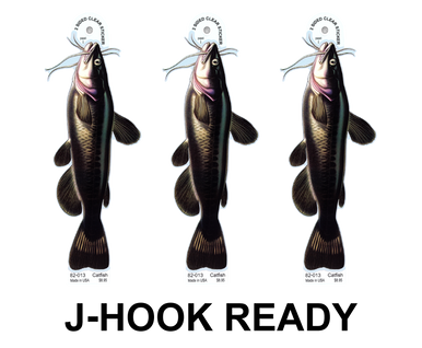 Catfish 8" Two-Sided Fish Stickers – 10 Pack product image