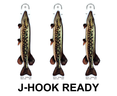 Northern Pike 8" Two-Sided Fish Stickers – 10 Pack product image