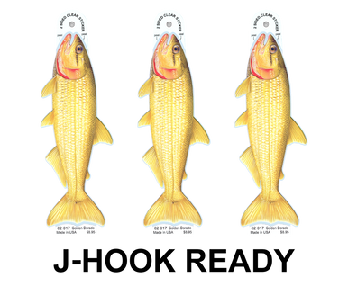 Golden Dorado 8" Two-Sided Fish Stickers – 10 Pack product image