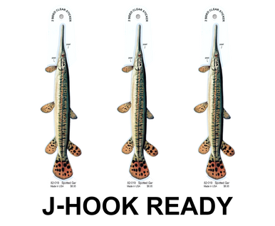 Spotted Gar 8" Two-Sided Fish Stickers – 10 Pack product image