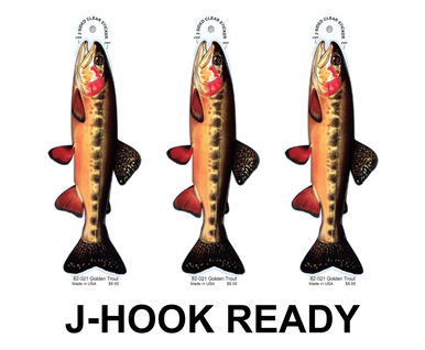 Golden Trout 8" Two-Sided Fish Stickers – 10 Pack product image