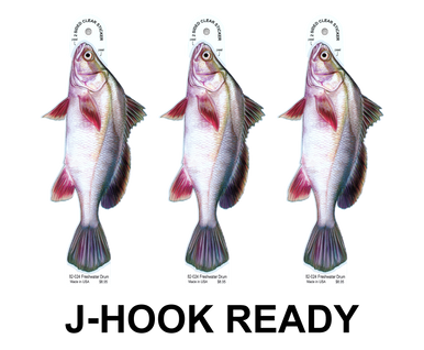 Drum 8" Two-Sided Fish Stickers – 10 Pack product image