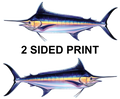 Blue Marlin 8" Two-Sided Fish Stickers – 10 Pack product image