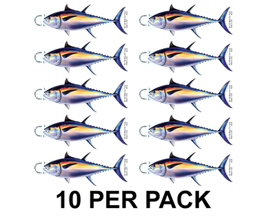 Bluefin Tuna 8" Two-Sided Fish Stickers – 10 Pack product image