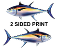 Bluefin Tuna 8" Two-Sided Fish Stickers – 10 Pack product image