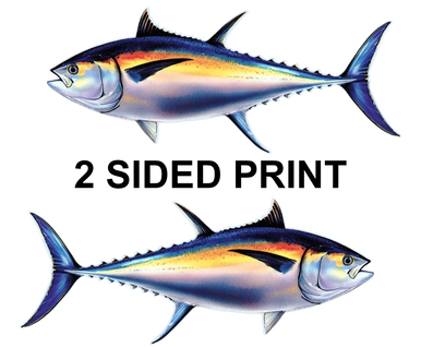 Bluefin Tuna 8" Two-Sided Fish Stickers – 10 Pack product image