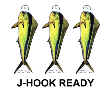 Dorado 8" Two-Sided Fish Stickers – 10 Pack product image