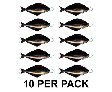 Halibut 8" Two-Sided Fish Stickers – 10 Pack product image