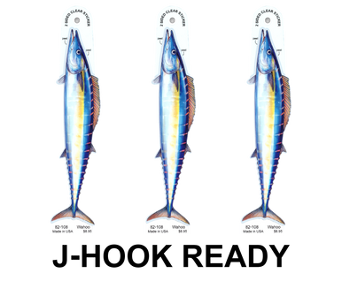 Wahoo 8" Two-Sided Fish Stickers – 10 Pack product image