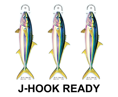 Yellowtail 8" Two-Sided Fish Stickers – 10 Pack product image