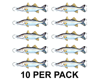 Snook 8" Two-Sided Fish Stickers – 10 Pack product image