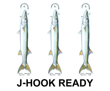 Barracuda 8" Two-Sided Fish Stickers – 10 Pack product image