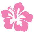 Hibiscus Clear Sticker - 10 Pack