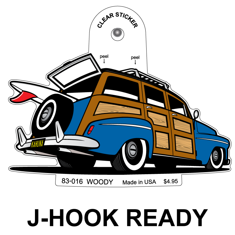 Woody Clear Sticker - 10 Pack