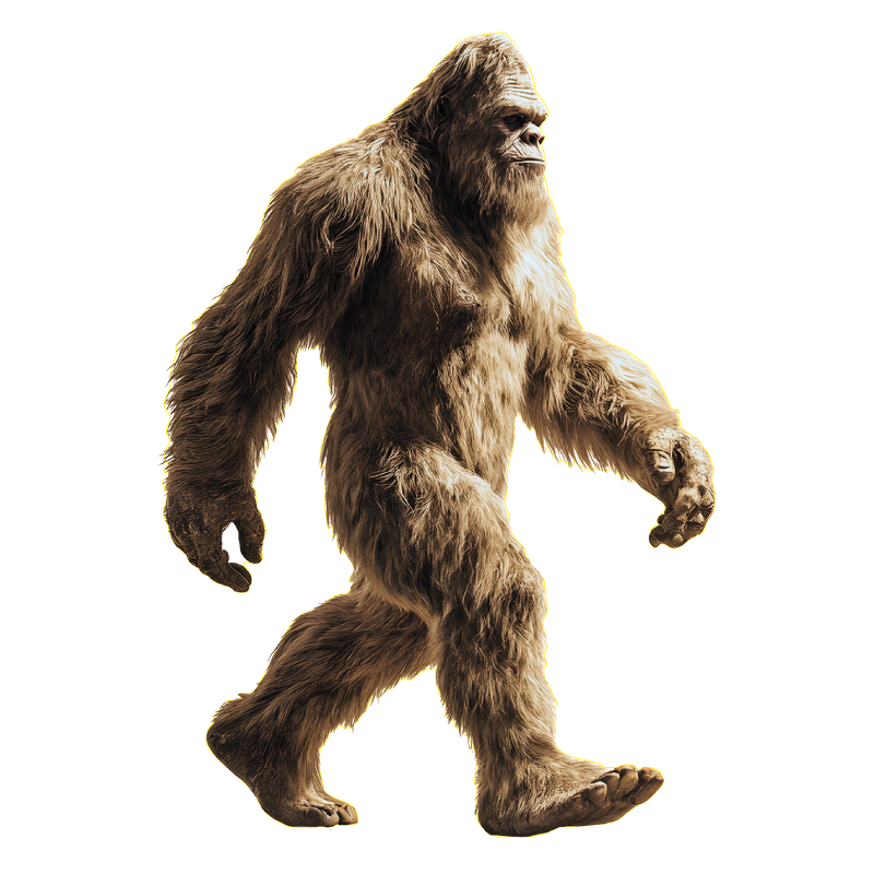 Bigfoot Clear Sticker - 10 Pack