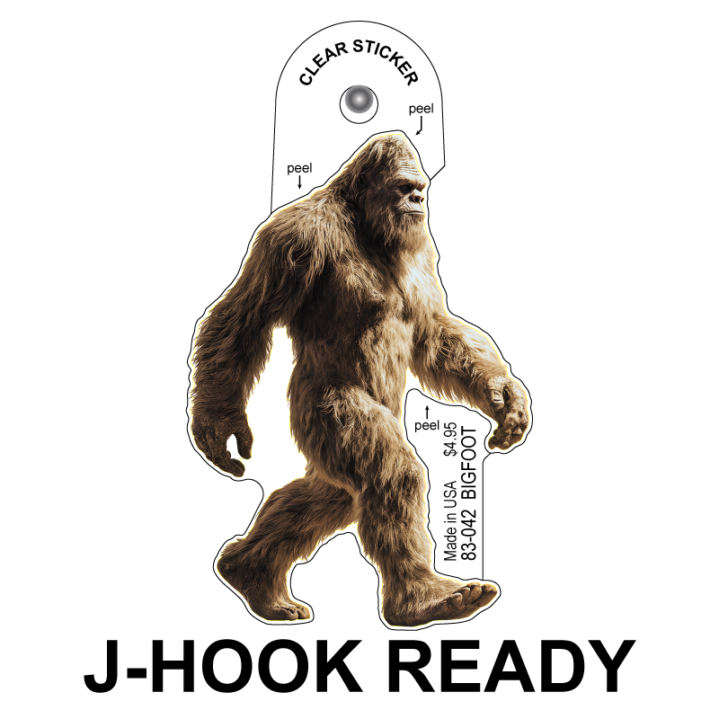 Bigfoot Clear Sticker - 10 Pack
