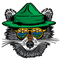 Raccoon Clear Sticker - 10 Pack