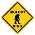 Bigfoot Crossing Clear Sticker - 10 Pack
