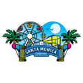 Santa Monica Pier Clear Sticker - 10 Pack