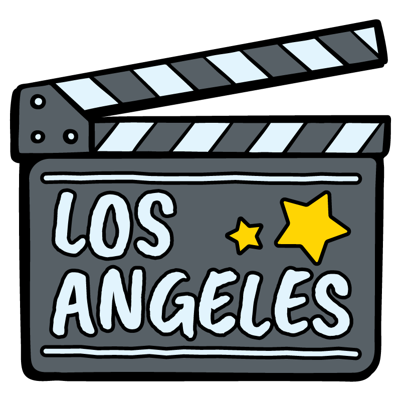 Clapper Board Clear Sticker - 10 Pack