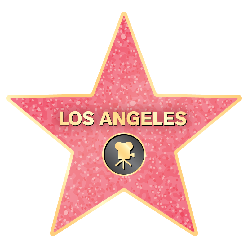 LA Star Clear Sticker - 10 Pack