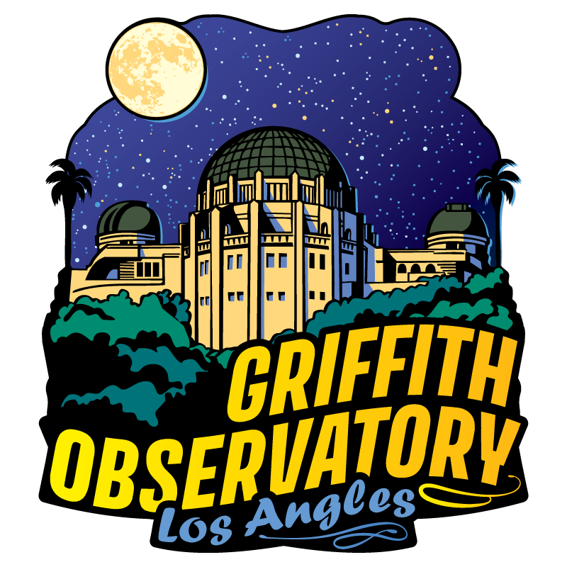 Griffith Observatory Clear Sticker - 10 Pack
