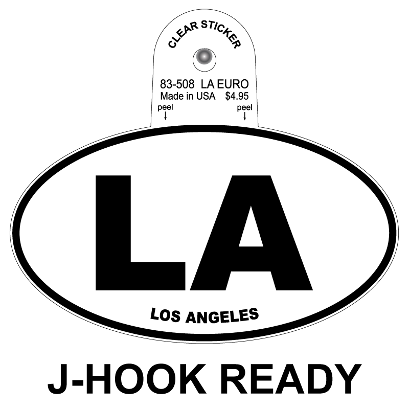 LA Euro Clear Sticker - 10 Pack