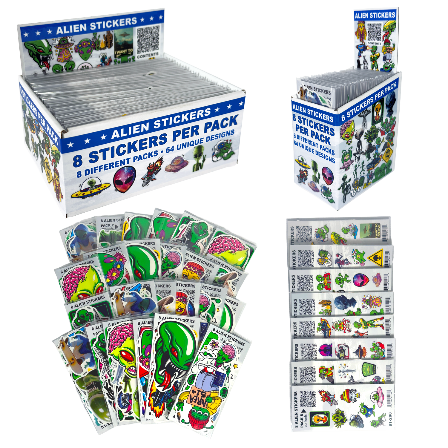 Alien Sticker Display
