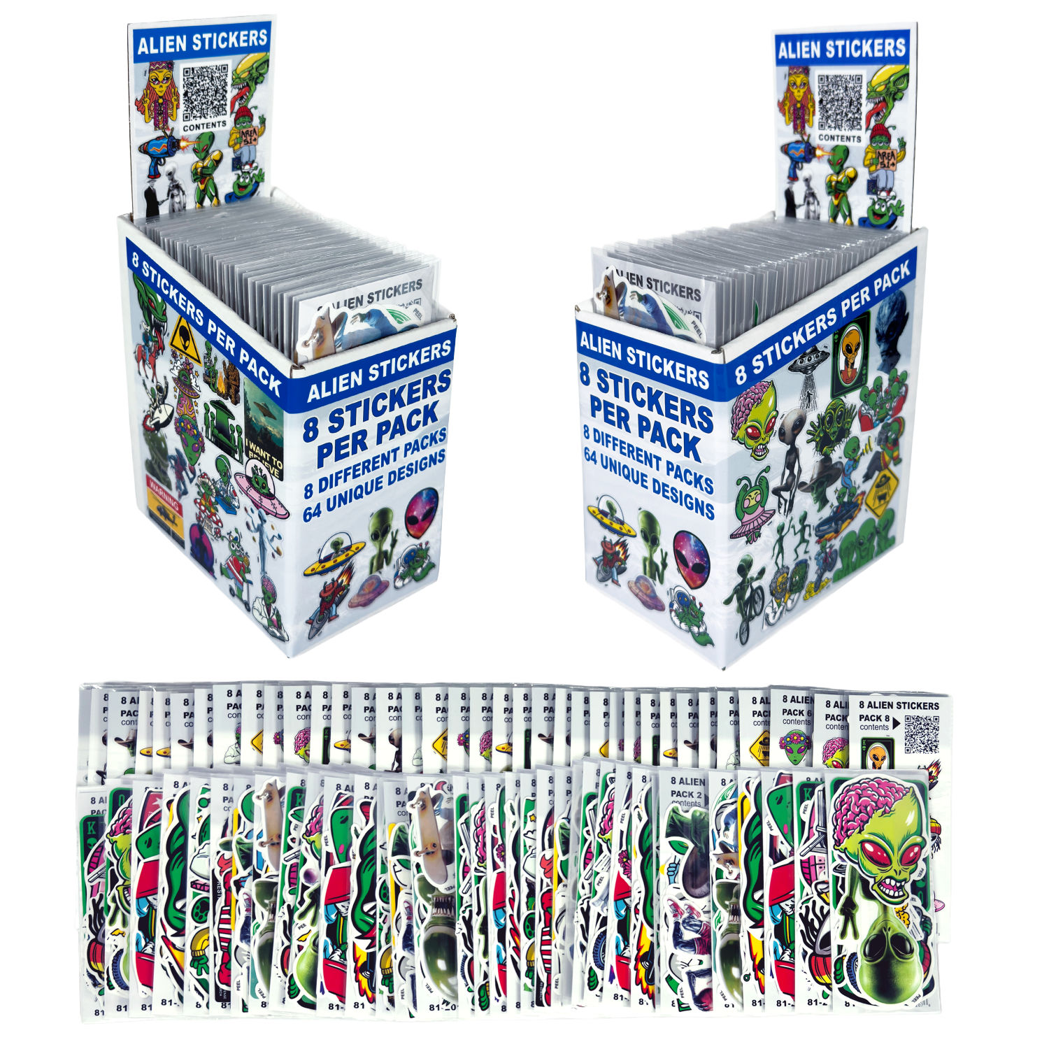 Alien Sticker Display