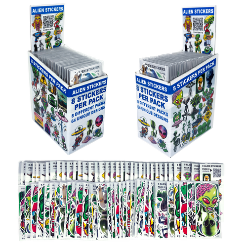 Alien Sticker Display
