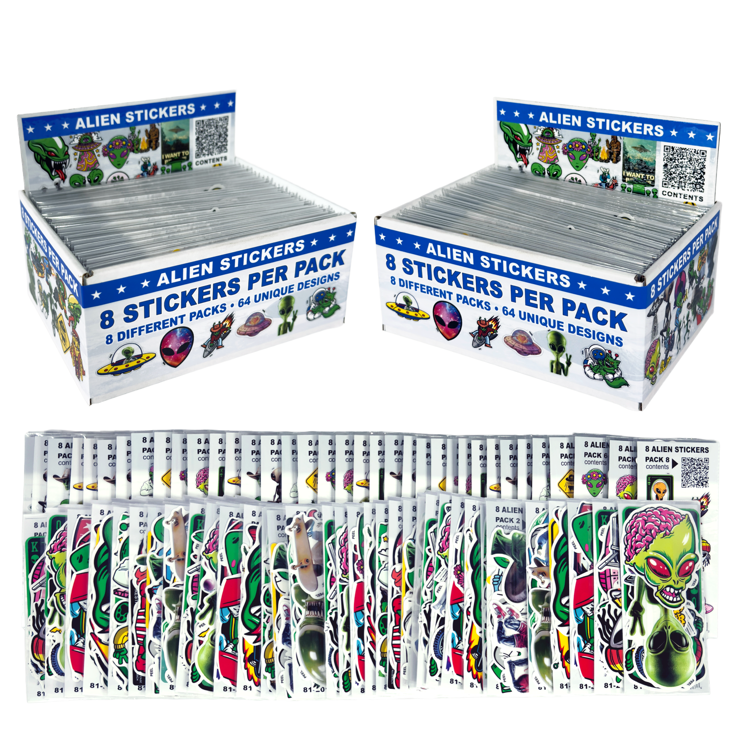 Alien Sticker Display