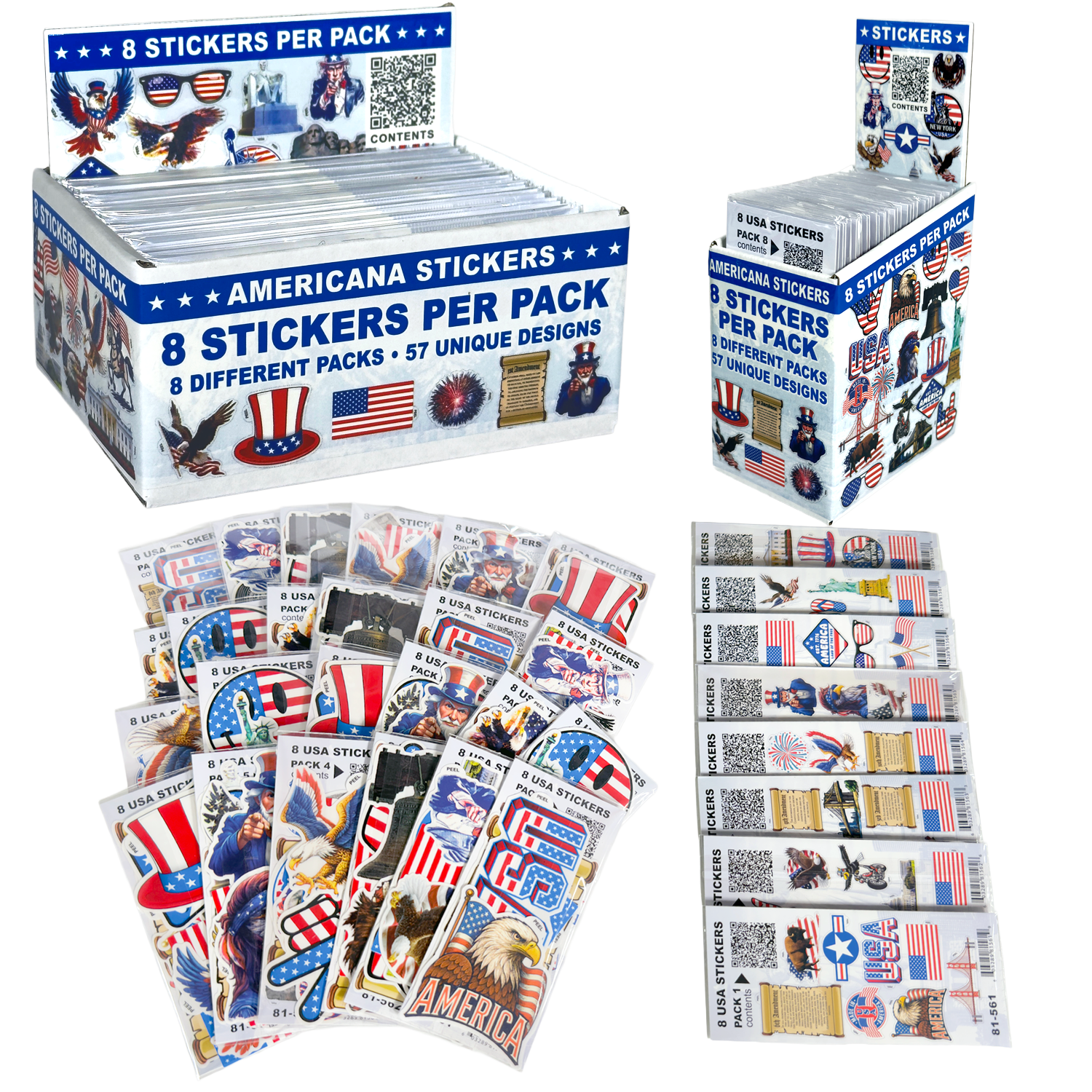 Americana Sticker Display