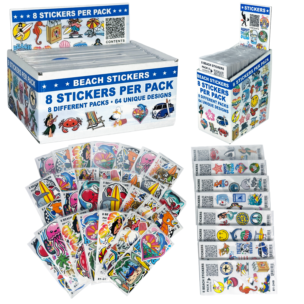 Beach Sticker Display