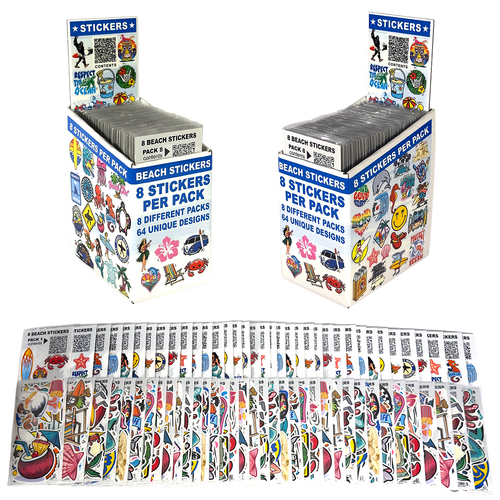 Beach Sticker Display