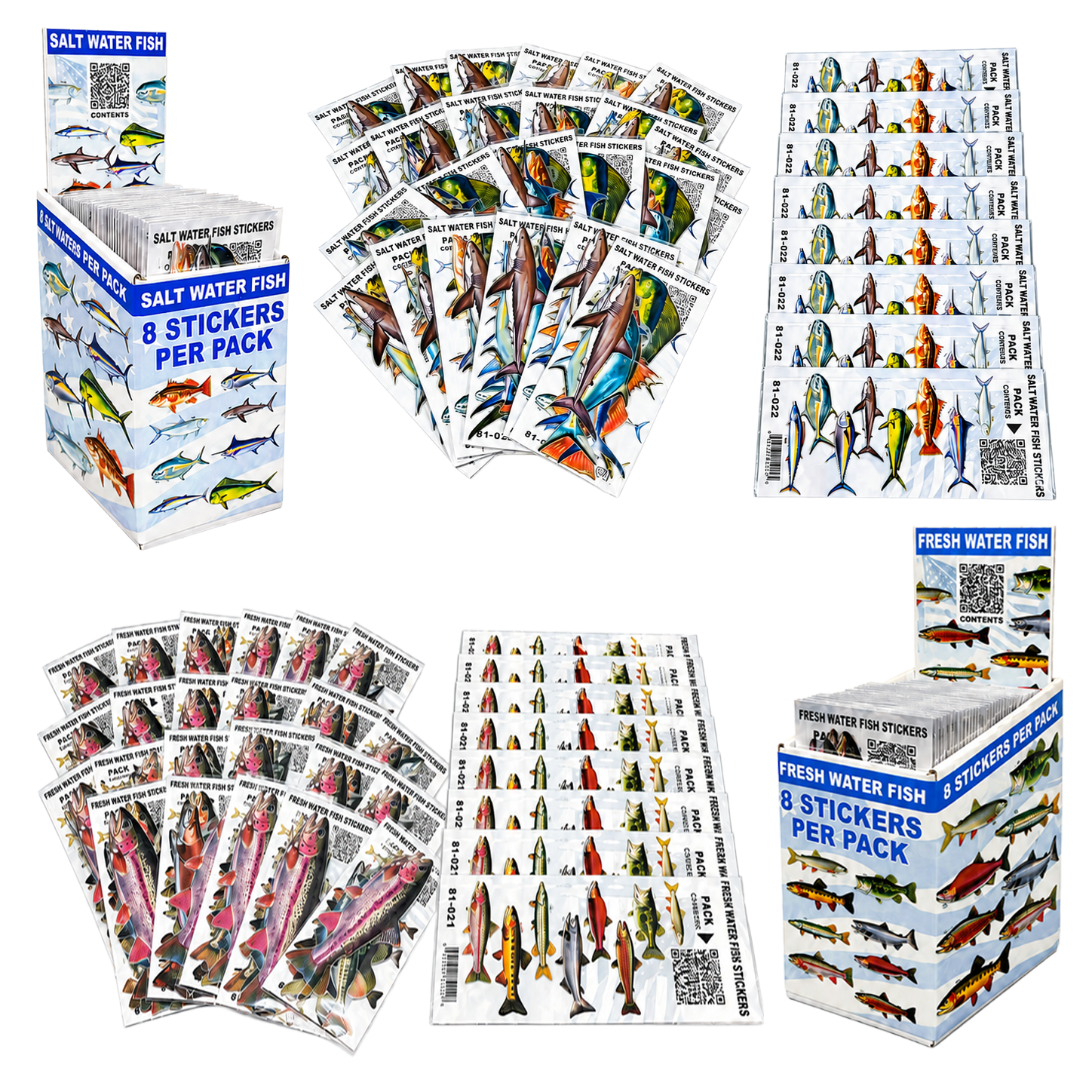 Sport Fish Sticker Display