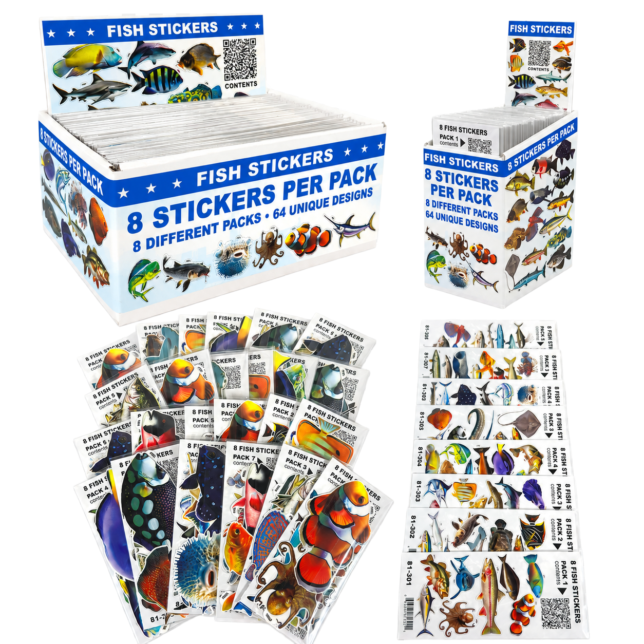 Fish Sticker Display