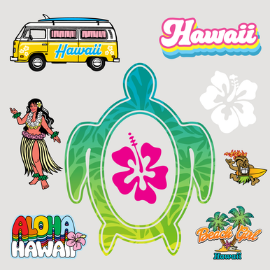 Hawaii Sticker Display product image