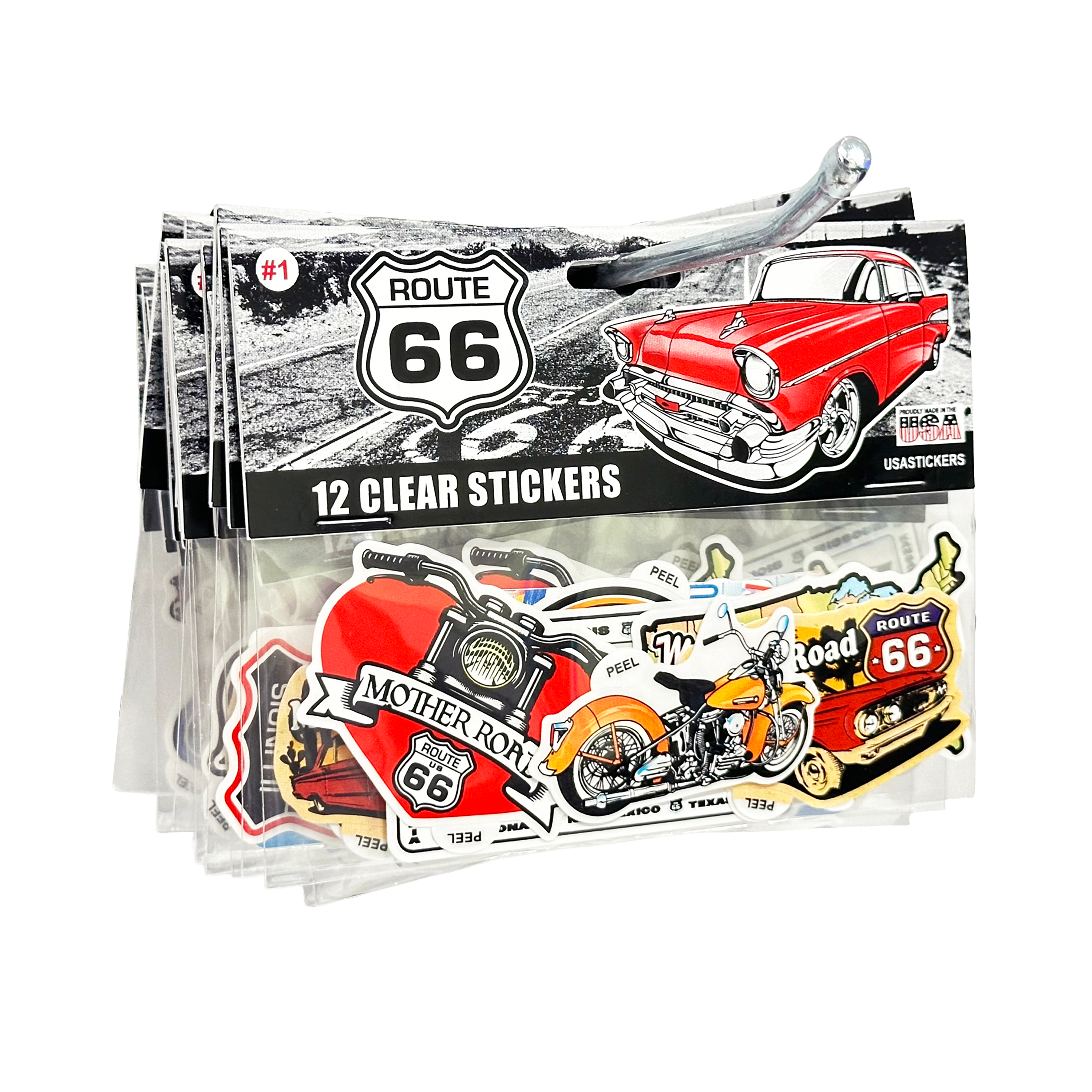 Route 66 Sticker Display
