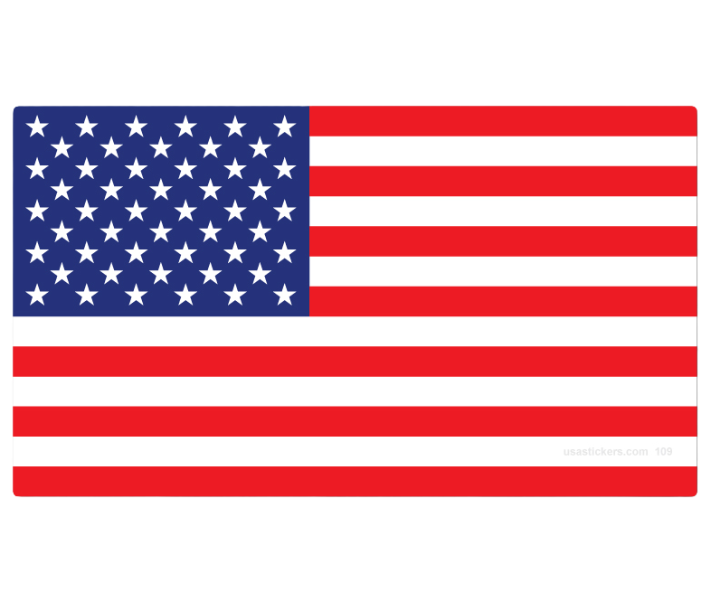 American Flag Stickers – 10 Pack