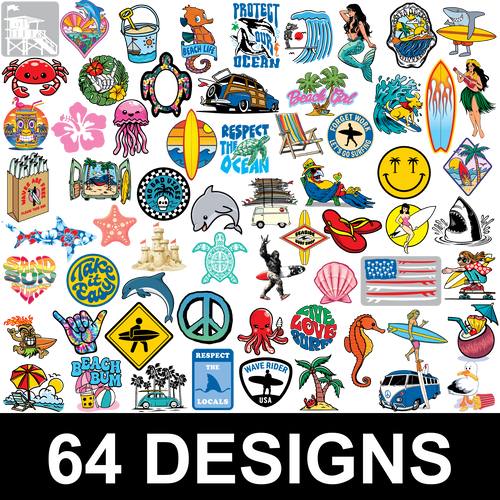 Beach Sticker Display
